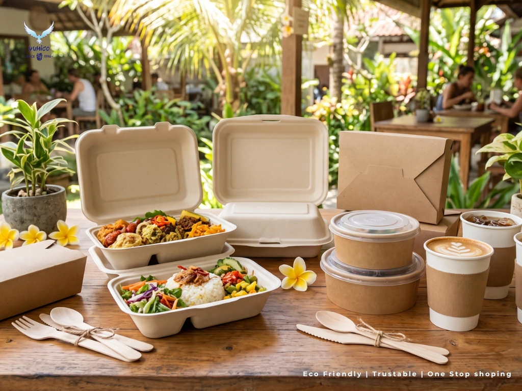 Bali packaging eco friendly perusahaan kemasan F&B ramah lingkungan Yumico.