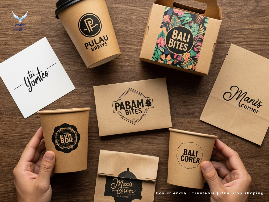 Bali Packaging Industry Trends – Evolusi Kemasan Bisnis Bali packaging industry trends 2026 solusi kemasan fungsional dan branding kafe Yumico