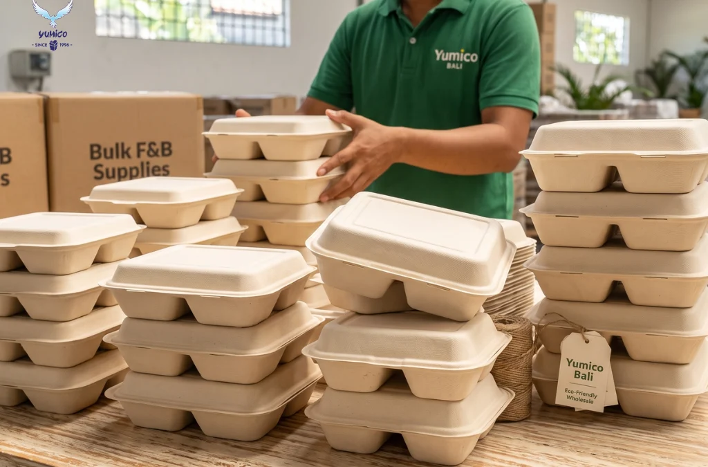 Bulk Bagasse Lunch Box: Wholesale Eco Packaging in Bali