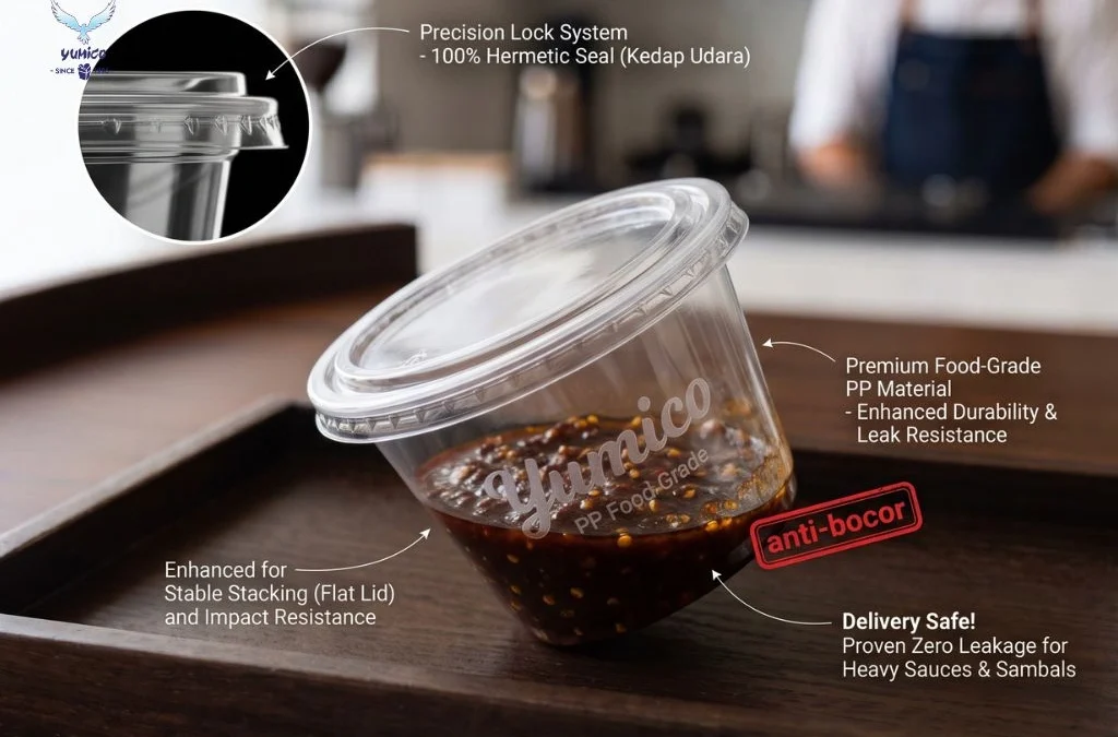 Cup Sambal Plastik Premium: Solusi Anti Bocor Food Delivery