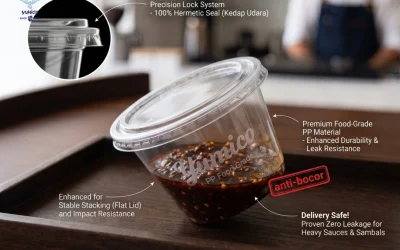 Cup Sambal Plastik Premium: Solusi Anti Bocor Food Delivery