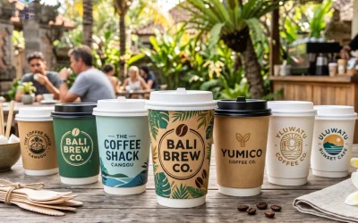 Custom Printed Coffee Cups Bali | Cetak Logo Yumico