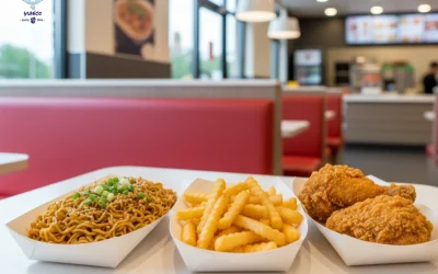 Grease Resistant Paper Tray for Takeout Food