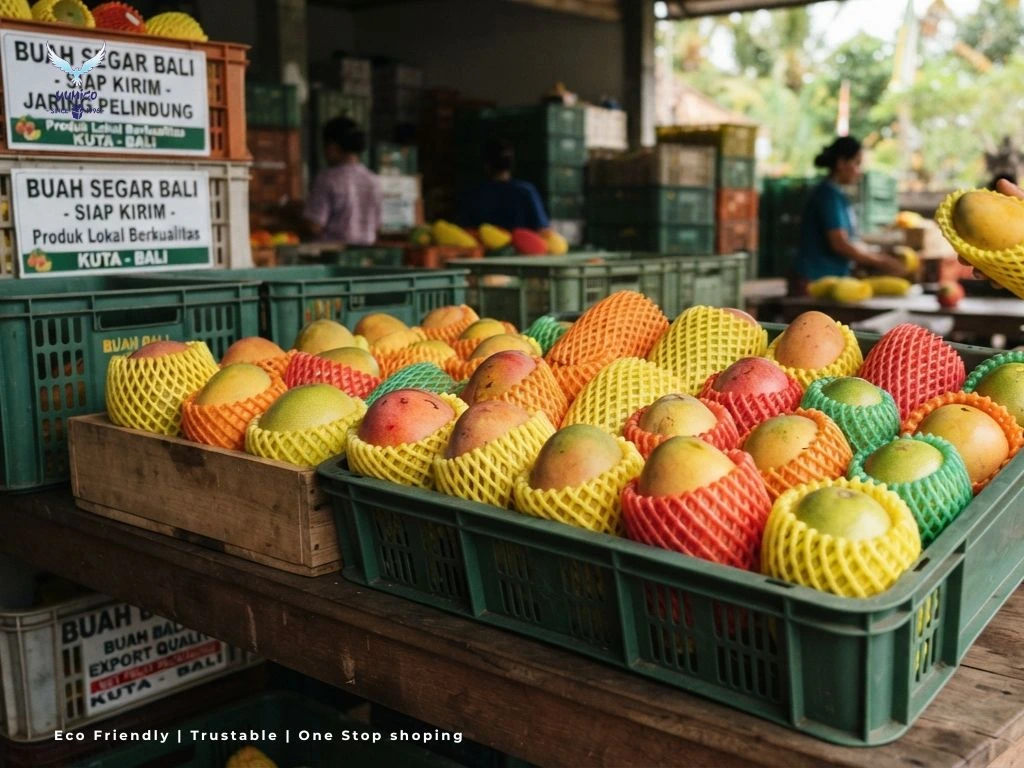 Jaring Polynet Buah Praktis – Yumico Bali Jaring polynet buah praktis pembungkus buah segar di toko buah Bali