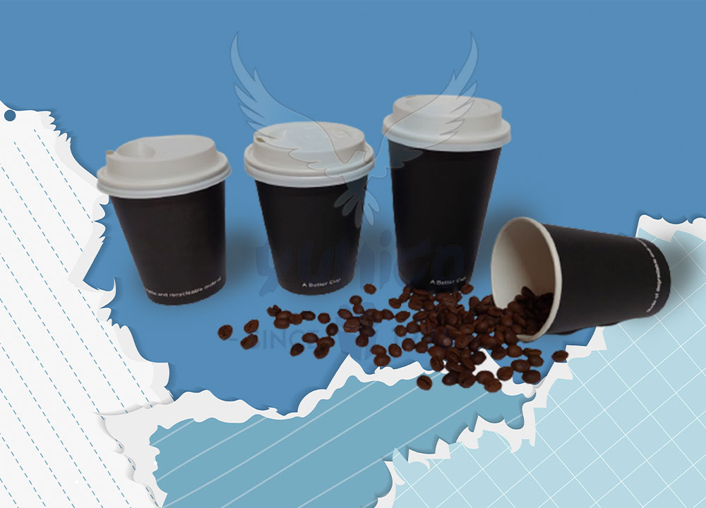 Paper Cup Double Wall Black