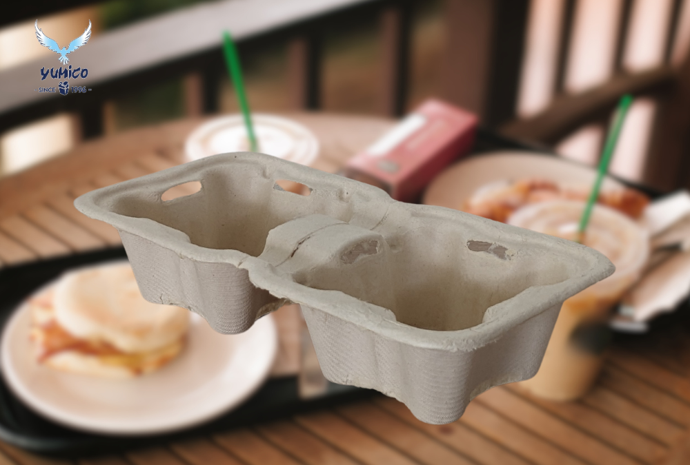 Tray Bagasse untuk Minuman Panas