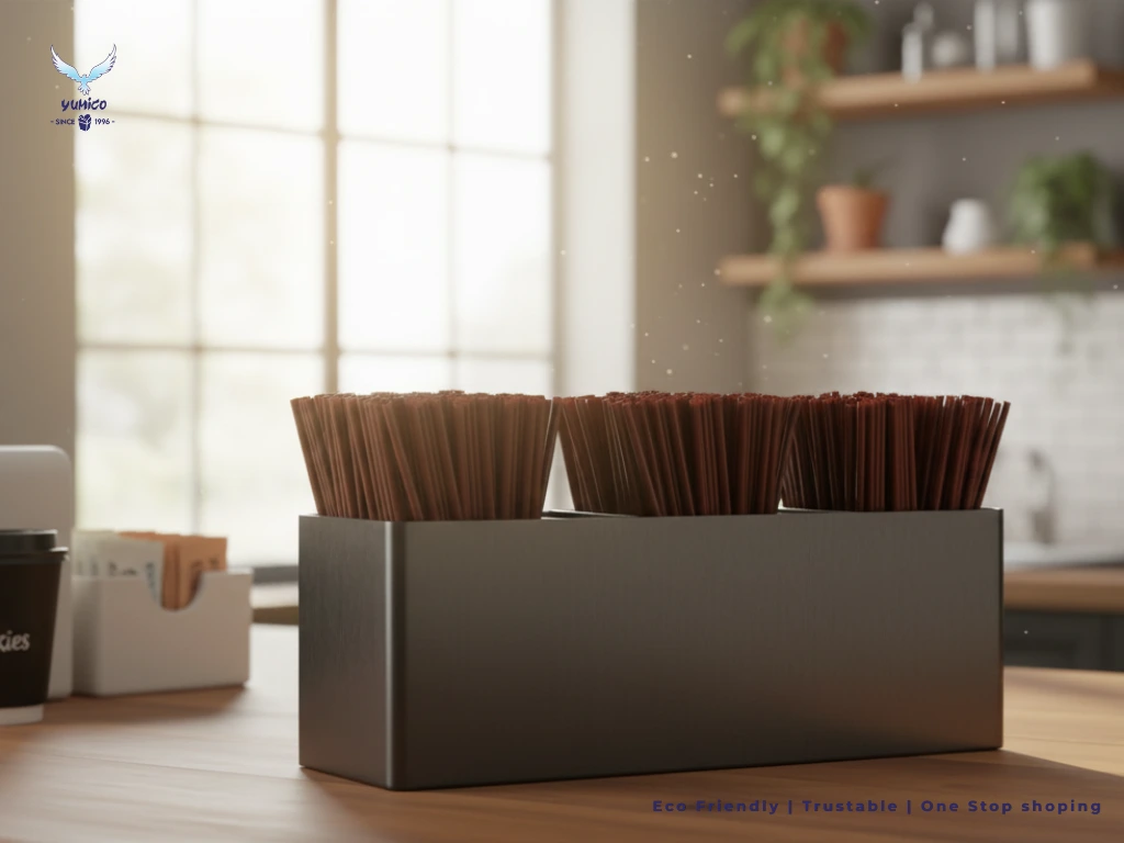 bulk coffee stirrer cafés eco friendly wooden stirrer sticks neatly arranged in a dispenser for coffee shops and restaurants
