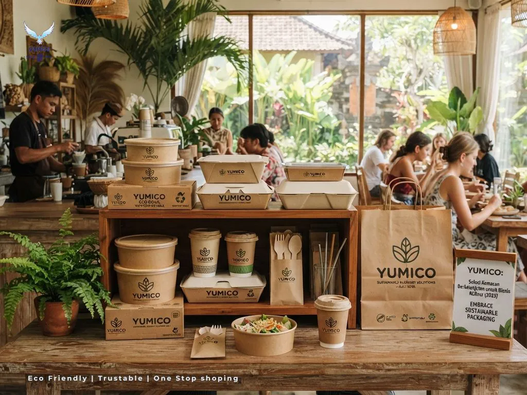 Kemasan Sustainable Packaging Berkualitas Yumico Bali Tren sustainable packaging bali ramah lingkungan untuk kafe dan restoran oleh Yumico